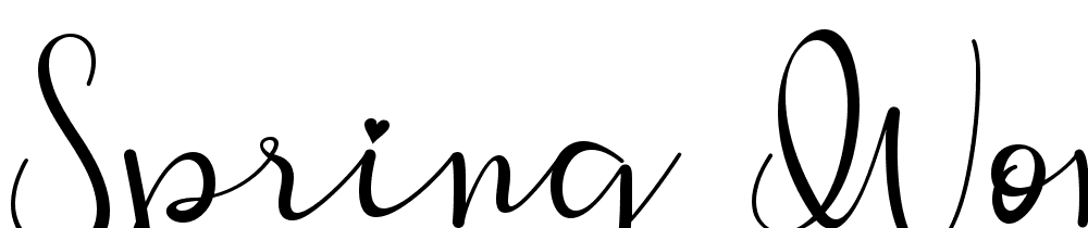 Spring Woman font family download free