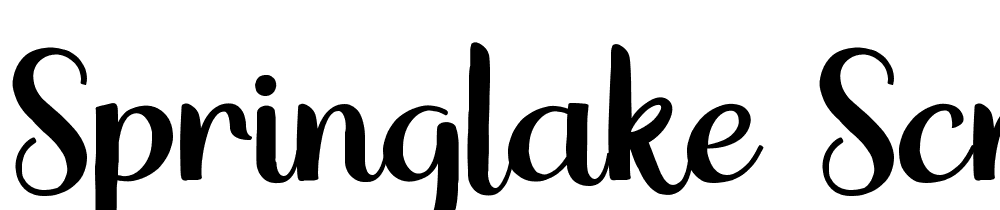 Springlake-Script font family download free