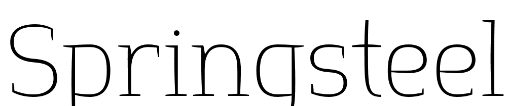 springsteel-serif font family download free