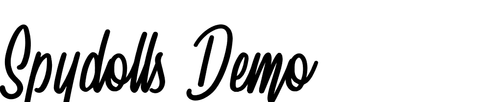 Spydolls-Demo font family download free