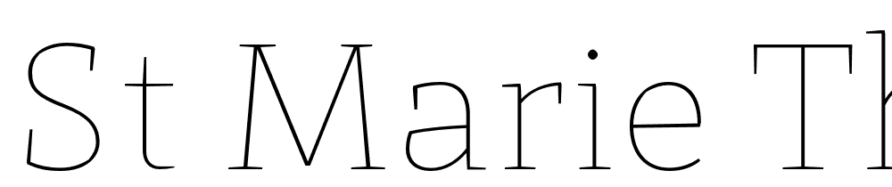 St-Marie-Thin font family download free