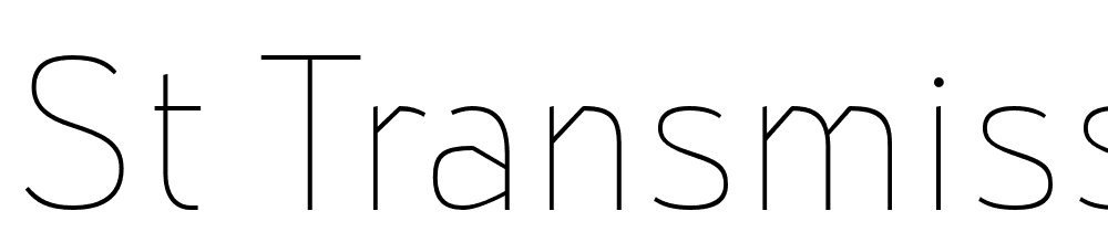 St-Transmission-200-Thin font family download free