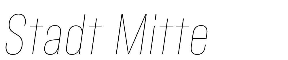 Stadt Mitte font family download free