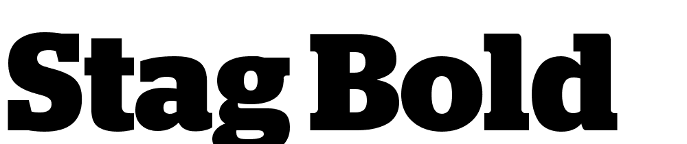 Stag-Bold font family download free