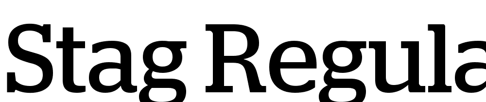 Stag-Regular font family download free