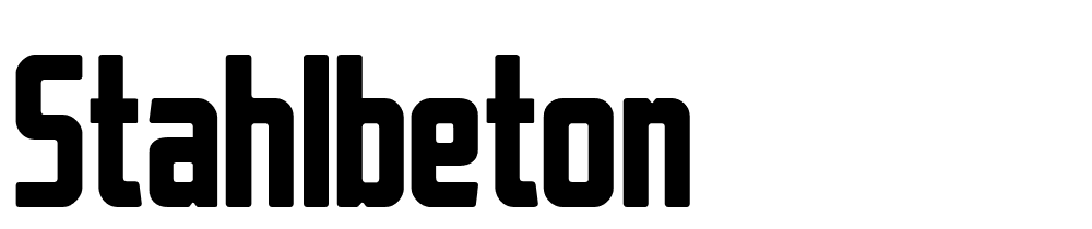 stahlbeton font family download free