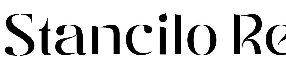 Stancilo-Regular font family download free