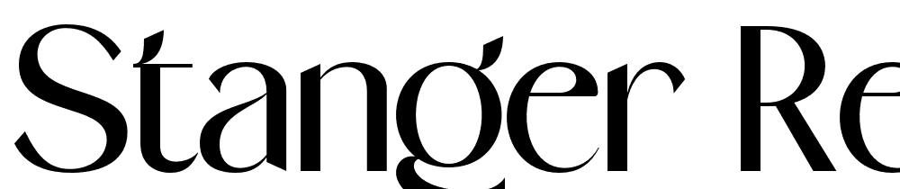 Stanger-Regular font family download free