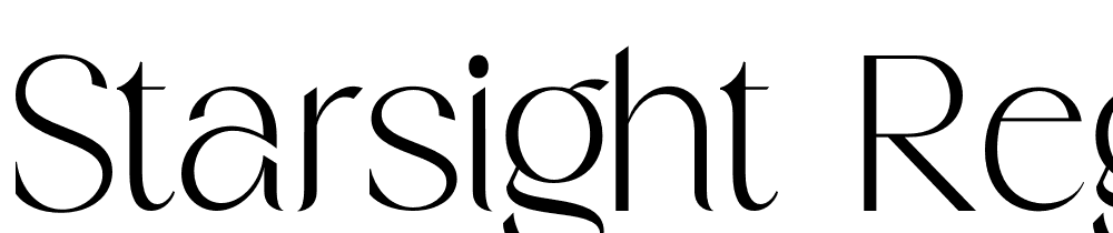 Starsight-Regular font family download free