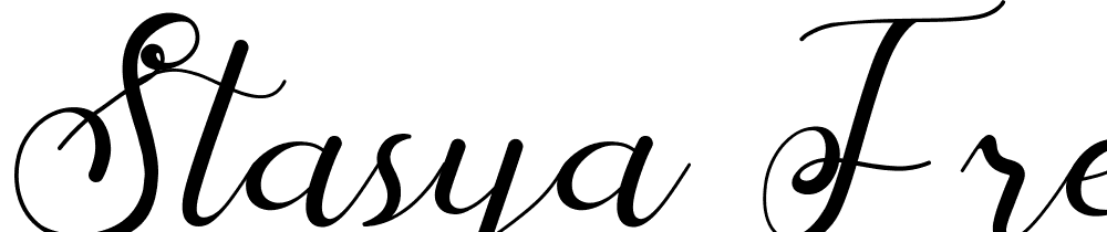 Stasya Free font family download free