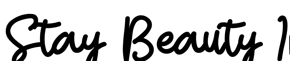 Stay-Beauty-inside font family download free