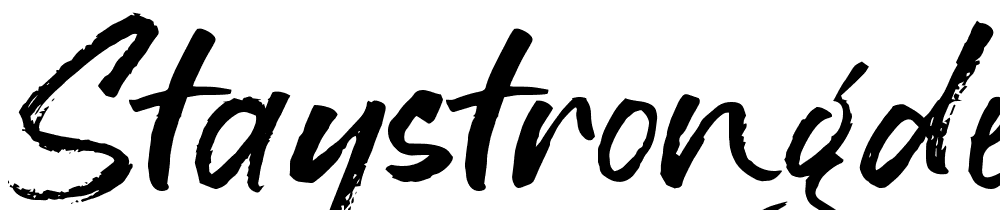 StayStrongDemo font family download free