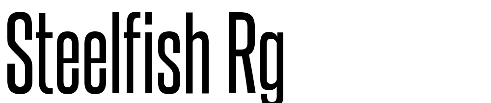 Steelfish Rg font family download free