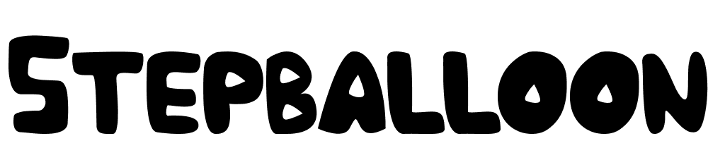 Stepballoon-Demo font family download free