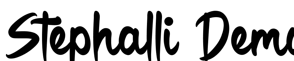 Stephalli-Demo font family download free