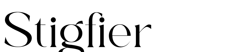 Stigfier font family download free