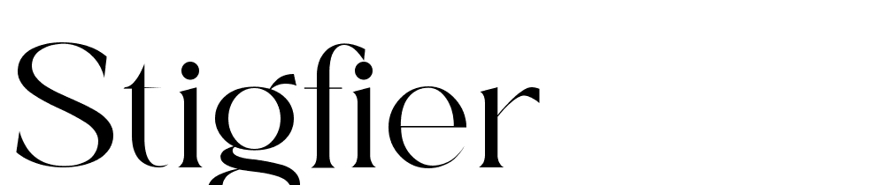Stigfier font family download free
