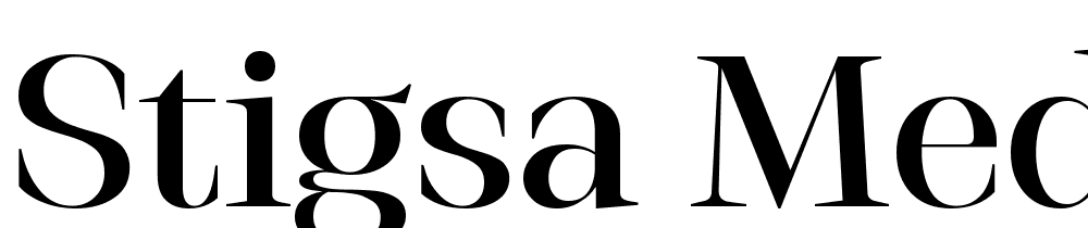 Stigsa Med font family download free