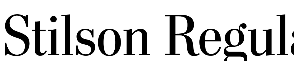 Stilson-Regular font family download free