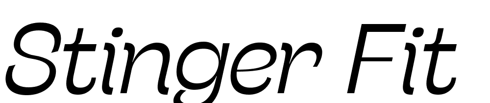Stinger-Fit-Trial-Light-Italic font family download free