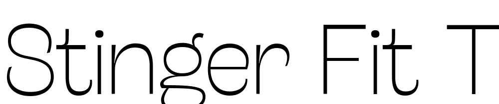 Stinger-Fit-Trial-Thin font family download free