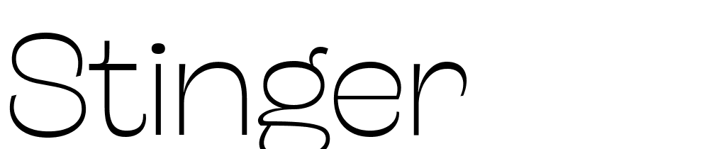 Stinger font family download free