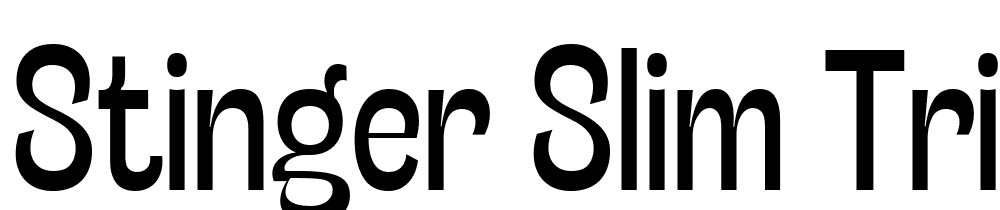 Stinger-Slim-Trial-Regular font family download free