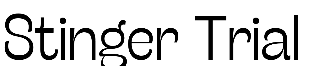 Stinger-Trial-Light font family download free