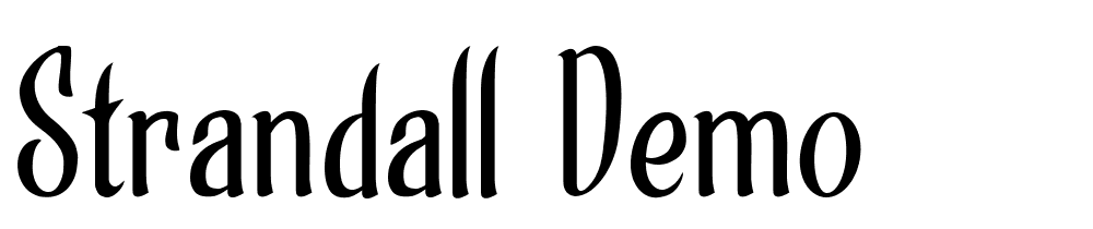 Strandall-Demo font family download free