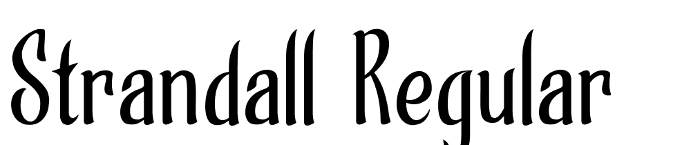 Strandall-Regular font family download free