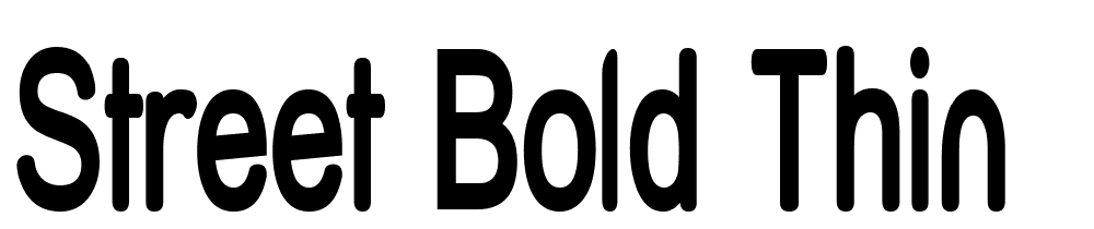 Street-Bold-Thin font family download free