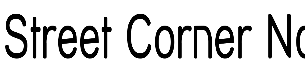 Street-Corner-Narrow font family download free