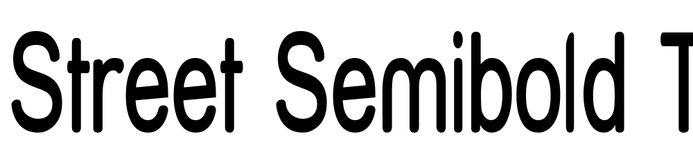 Street-SemiBold-Thin font family download free