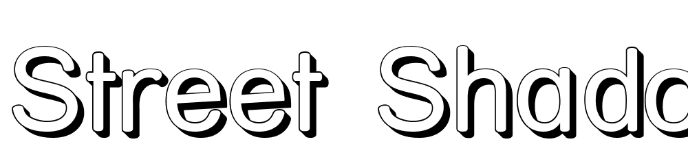 Street-Shadow font family download free