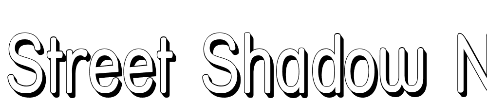 Street-Shadow-Narrow font family download free