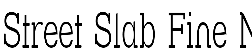 Street-Slab-Fine-Narrow font family download free