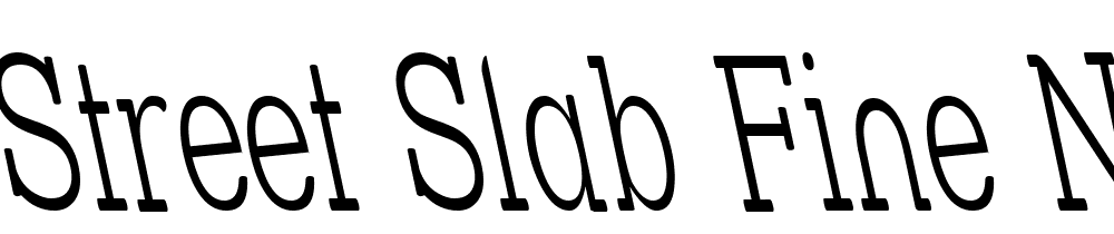 Street-Slab-Fine-NarrowRev font family download free