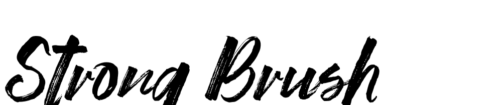 Strong Brush font family download free