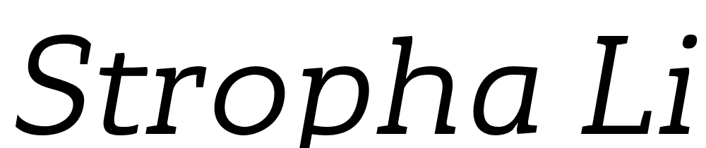 Stropha-Light-Italic-Regular font family download free