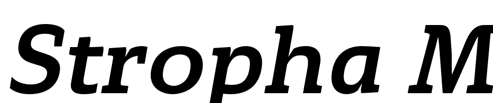 Stropha-Medium-Italic-Regular font family download free