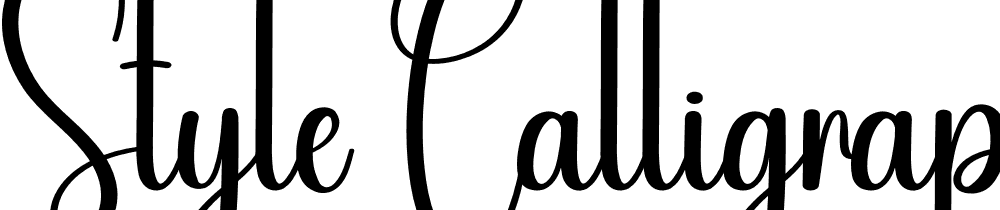 Style-Calligraphy font family download free