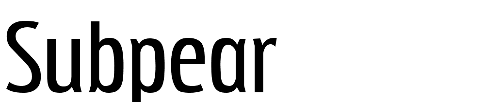 Subpear font family download free