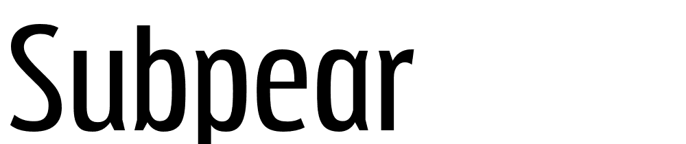 subpear font family download free