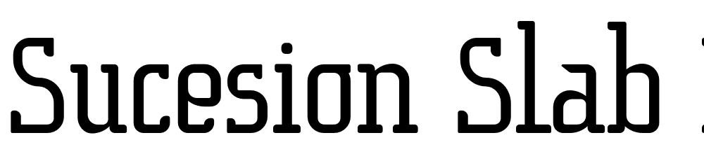 Sucesion-Slab-Regular font family download free