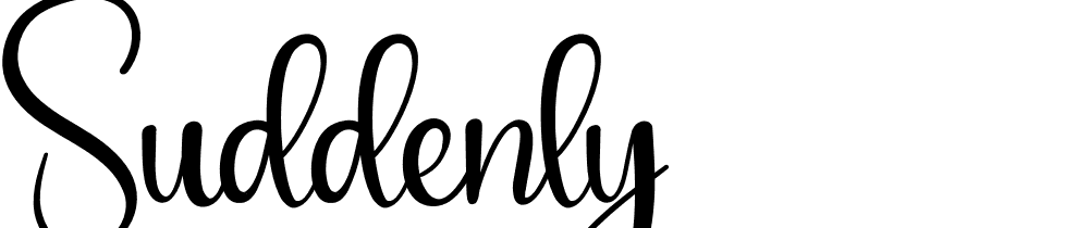 Suddenly font family download free