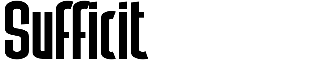 Sufficit font family download free