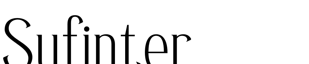 sufinter font family download free