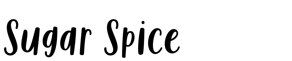 Sugar & Spice font family download free