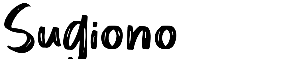 Sugiono font family download free