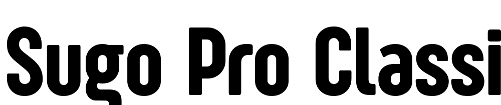 Sugo Pro Classic Trial font family download free